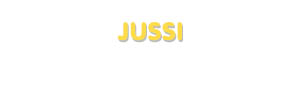 Der Vorname Jussi