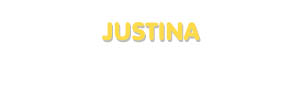 Der Vorname Justina