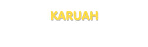 Der Vorname Karuah
