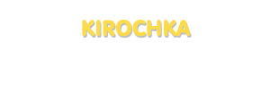 Der Vorname Kirochka