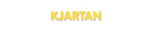Der Vorname Kjartan