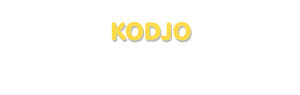 Der Vorname Kodjo