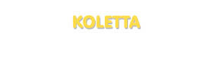 Der Vorname Koletta
