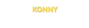 Der Vorname Konny