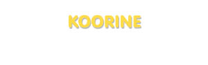 Der Vorname Koorine