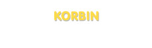 Der Vorname Korbin