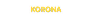 Der Vorname Korona