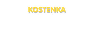 Der Vorname Kostenka