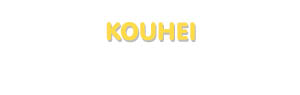 Der Vorname Kouhei