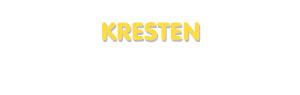Der Vorname Kresten