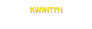 Der Vorname Kwintyn