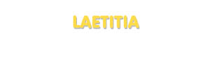 Der Vorname Laetitia