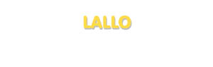 Der Vorname Lallo