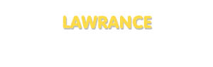 Der Vorname Lawrance