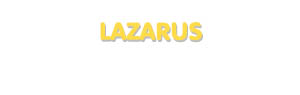 Der Vorname Lazarus