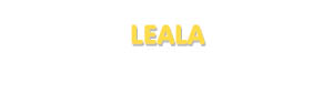 Der Vorname Leala
