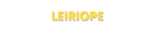 Der Vorname Leiriope