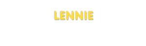 Der Vorname Lennie