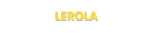 Der Vorname Lerola
