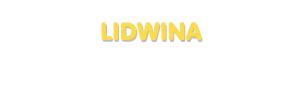 Der Vorname Lidwina