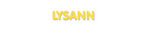 Der Vorname Lysann