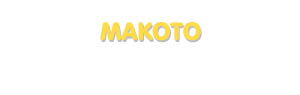Der Vorname Makoto