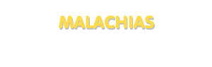Der Vorname Malachias