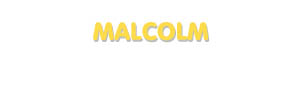 Der Vorname Malcolm