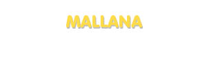 Der Vorname Mallana