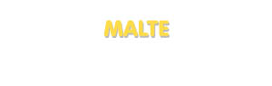 Der Vorname Malte