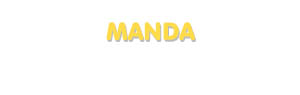 Der Vorname Manda