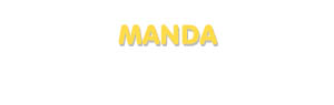 Der Vorname Manda