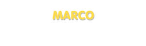 Der Vorname Marco