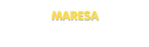 Der Vorname Maresa