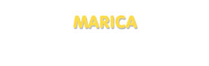Der Vorname Marica