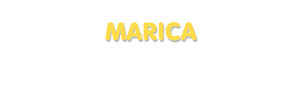 Der Vorname Marica