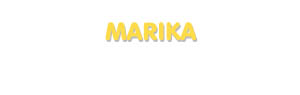 Der Vorname Marika