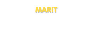 Der Vorname Marit