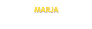 Der Vorname Marja