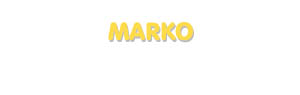 Der Vorname Marko