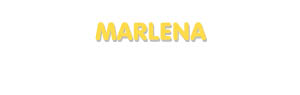 Der Vorname Marlena