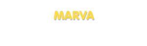 Der Vorname Marva