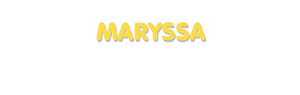 Der Vorname Maryssa