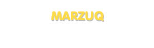 Der Vorname Marzuq