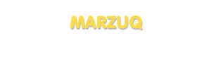 Der Vorname Marzuq
