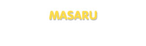 Der Vorname Masaru