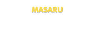 Der Vorname Masaru