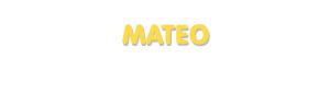 Der Vorname Mateo