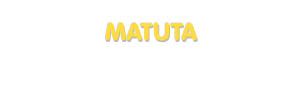 Der Vorname Matuta