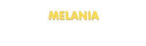Der Vorname Melania
